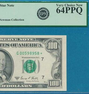 100�h���B1969-C �X�^�[ �� �V�J�S�n�� FRN �u���C�g PCGS �`���C�X �V�i 64PPQ