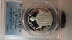 2010-R �ږ��Ɠ �o�`�J���s�� �x�l�f�B�N�g�D�X �V���o�[ 5���[�� PCGS PR-67
