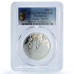 �J�����[�� 500�t���� �W�F�~�j �]�f�B�A�b�N �W�O�l�X KM-27 PR 70 PCGS ��� 2010�N