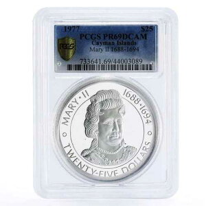 �P�C�}������ 25�h�� �N�C�[���E���A���[2�� PR69 PCGS ��� 1977�N