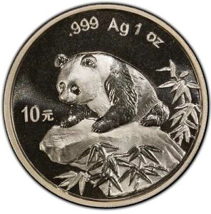 1999�N �X���[���f�C�g �`���C�i�p���_ 10�� .999 �V���o�[ PCGS MS69 ���Ɍ��S�I70�C���`�̃[��