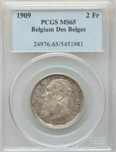 �x���M�[�A��� 2�t���� 1909�N �x���M�[�E�f�E�x���W�� - PCGS MS 65 ( U ) ,,, ��