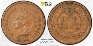 1864 *���{���t��L* �C���f�B�A�� �Z���g *PCGS VF35* �󏭂ȃo���G�e�B *�v���ɑ�������!!