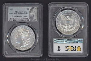 2021�N P �����K�� �V���o�[ �h�� PCGS MS70 �u���[���x�� ���s���� ��