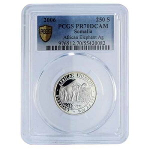 �\�}���A 250�V�����O �]�E �A�t���J�쐶���� ���� PR70 PCGS ��� 2006�N