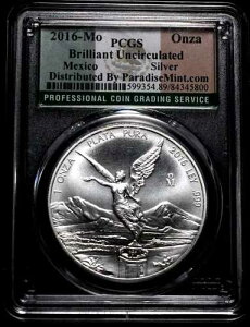 ���L�V�R 2016 �E�i �I���U �v���^ �v�� PCGS / BU/ UNC �O���[�h�B A1-23-387