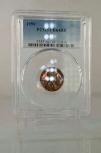 PR64RB 1959�N ���b�h�u���E�� �����J�[�� �y�j�[ PCGS �O���[�h 1�Z���g �v���[�t�R�C�� ���Ɋ󏭂�1�Z���g