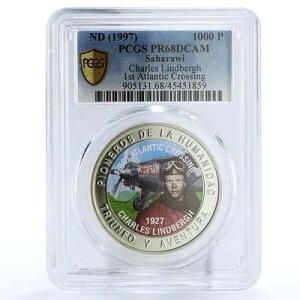 �T�n���E�B 1000�y�Z�^ 1st �A�g�����e�B�b�N �N���b�V���O �����h�o�[�O PR68 PCGS CuNi �R�C�� 1997