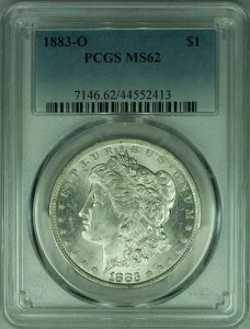1883-O ���[�K�� �V���o�[ �_���[ �R�C�� $1 PCGS MS-62 �x�^�[�R�C�� �j�[�g�_�C�u���C�N (28C)