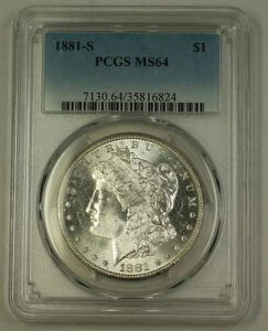 1881-S �č������K����� 1�h���d�� PCGS MS-64 �ǍD (E) 12