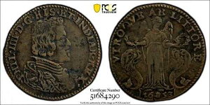 �X�y�C���̃I�����_ 1653 Dugn-4050 �A���g���[�v Prise de Dunkirk BN PCGS VF �ڍ�