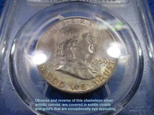 1950 D RPM �t�����N���� �n�[�t Ms64 FBL �T�e�� �J�����I�� �f���G���g�[�� �W�F�� PCGS GS/QRC