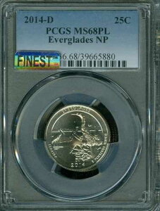 2014 D EVERGLADES PCGS MS68 PL MAC �ō��� & �X�|�b�g���X POP 3 ���A�B