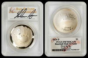 2014-P �V���o�[ $1 �싅�J�[�h PCGS PR70DCAM �t�@�[�X�g�X�g���C�N - �m�[�����E���C�A�� ���M�T�C��
