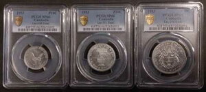 �J���{�W�A 3 DIF UNC �R�C�� �Z�b�g 10 �` 50 �Z���`���[�g�� 1953 �N ESSAI PCGS SP65 �` SP6