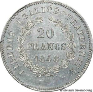 TT0205 ���A �g�b�v �|�b�v 20 �t���� �R���N�[�� �G�b�T�C �I�� �u�[���F 1848 PCGS SP64-