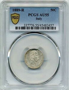 1889-R 50 �`�F���e�V�~ �C�^���A�A�E���x���g 1 �� - PCGS AU 55