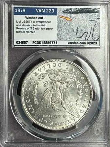 1878�N P 7 TF Rev 79 PCGS MS63 VAM 223 �E�H�b�V���A�E�g L �g�b�v100 �����K�����
