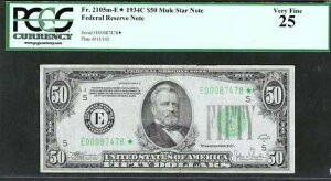 1934-C 50�h�� ���b�`�����h�A�M������s ** �X�^�[�m�[�g ** �� PCGS ���ɗǍD 25