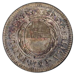 �X�C�X�A�t���u�[���F1791�N 7�N���C�c�@�[ PCGS MS64 ? 2��BU�̒��ōō����i