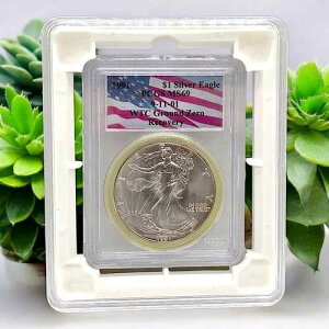 1991 �N WTC �O���E���h �[�� �A�����J�� �V���o�[ �C�[�O�� ���J�o���[ �R�C�� PCGS MS 69 �󏭃O���[�h!