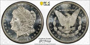 1883�N�� �����K���E�_���[ PCGS�O���[�h MS 63 DMPL �S�[���h�V�[���h - �����X�^�[�~���[