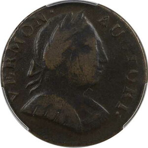 1787�N �o�[�����g���� 1/2�y���X RR-14 W2105 R3 ���� �E PCGS F15 �_�u���X�g���b�N �F