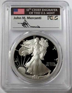 1992�N S �V���o�[ �A�����J���C�[�O�� 1�I���X �}�[�J���e�B �T�C������ PCGS PR 70 DCAM 1�h�� �v���[�t�R�C��