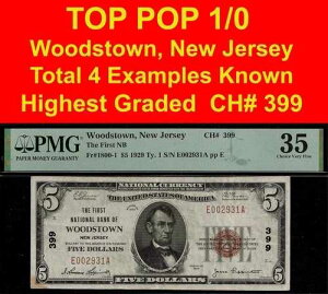 �g�b�v�|�b�v 1/0 1929 $5 �i�V���i���o���N �E�b�Y�^�E���A�j���[�W���[�W�[ CH# 399 PMG 35 �ł��悭�m���Ă���