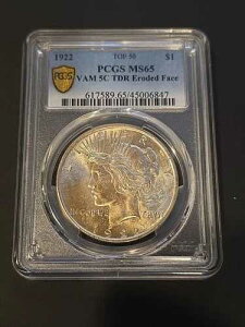 1922�N�s�[�X�h�� PCGS MS65 VAM 5C TDR �N�H�ʁATOP 50 VAM�A�g�b�v�|�b�v�I�u3