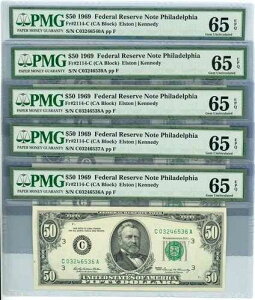 Fr. 2114-C $50 1969�N�A�M������s�� 5�A��EPQ PMG DC-2155