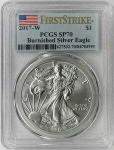 2017-W �o�[�j�b�V���h �A�����J�� �V���o�[ �C�[�O�� 1 �h�� PCGS SP70 �W�{ ? 991?V2?