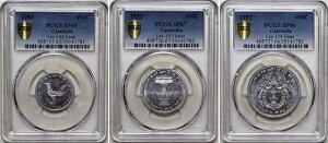 �J���{�W�A 1953 10/20/50 �T���^�C�� �G�b�Z�C PCGS 65/66/67