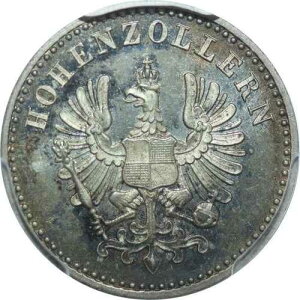 Q0407 �� �h�C�c �z�[�G���c�H������ �v���C�Z�� 3�N���C�c�@�[ 1852 A PCGS PR65 �v���[�t