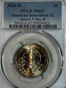 2024 D �A���o�} �T�^�[�� V �C�m�x�[�V���� 1�h�� PCGS MS67 �|�W�V���� B �g�b�v�|�b�v ���[�|�b�v 2