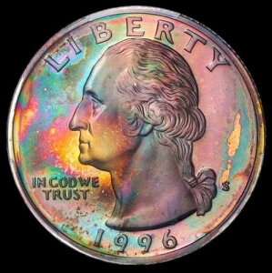 1996�N S 25C �V���o�[ ���V���g�� �N�H�[�^�[ PCGS PR68DCAM �����X�^�[ ���C���{�[ �g�[�� �R�C��