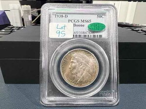 1938-D �u�[�� �n�[�t�_���[�L�O 50�Z���g PCGS MS65 CAC �F�� (DDJ)