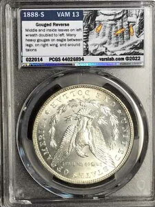 1888�N S PCGS MS62 VAM 13 �����X�^�[ �S�E�W���O �C�[�O�� �q�b�g���X�g 40 �����K�� �V���o�[ �_���[