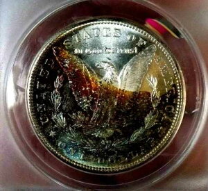 ���[�K�� �V���o�[�h�� 1880/79 S ANACS MS 63 PL VM9 �g�b�v100 �K���X�������X�^�[���C���{�[