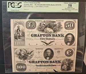 1854�N �O���t�g���o���N �}�T�`���[�Z�b�c�B ���J�b�g �y�A 50�h����100�h��