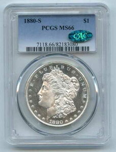 1880-S PCGS MS66 �����K���E�_���[�i�O���[��CAC���x���t���j - GC290