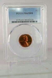 PR65RB 1954�N ���b�h�u���E�� �����J�[�� �y�j�[ PCGS �O���[�h 1�Z���g �v���[�t�R�C�� ���Ɋ󏭂�1�Z���g