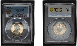 �v���C�Z�� 2 �}�[�N 1913 ���B���w����2�� 25 �N�O�̐��{���s PCGS PR63 108297-