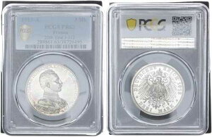 3 �}�[�N 1913 ���B���w����2�������L�O�� PCGS PR63 �v���[�t 106947-