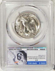 1946�N�t�� 50�Z���g PCGS MS 66 ~ VSS RPM-001 �V���o�[ �E�H�[�L���O�E���o�e�B �n�[�t�_���[ �o���G�e�B