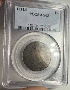 1811/0 �N���V�b�N�w�b�h ���[�W�Z���g �O���[�h PCGS AG03