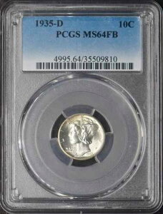 1935-D �}�[�L�����[�V���o�[�_�C�� - PCGS MS64FB �g�[�� - ?COINGIANTS?