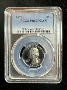 1972�N S ���V���g�� �N�H�[�^�[ 25�Z���g PR69 DCAM UCAM PF69 PCGS �f�B�[�v�J���I SKU 3410
