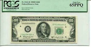 FR 2161-D 1950D 100�h���A�M������s�� PCGS 65PPQ �W�F�� �V�i