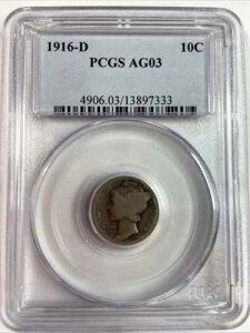 1916-D �}�[�L�����[�_�C�� PCGS AG03